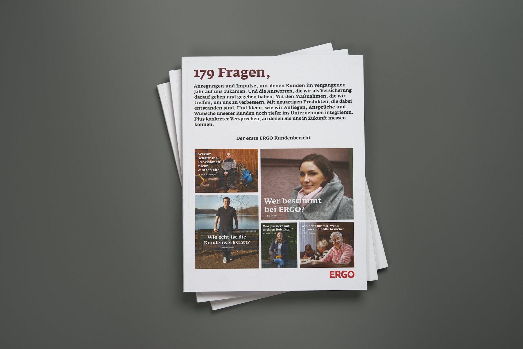 ERGO Kundenbericht. Rechenschaftsbericht des ERGO Kundenanwalts – Titelansicht