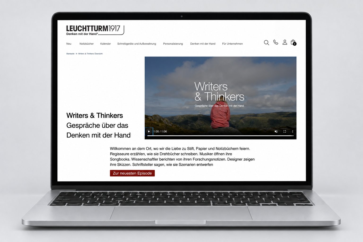 Writers & Thinkers – Titelansicht